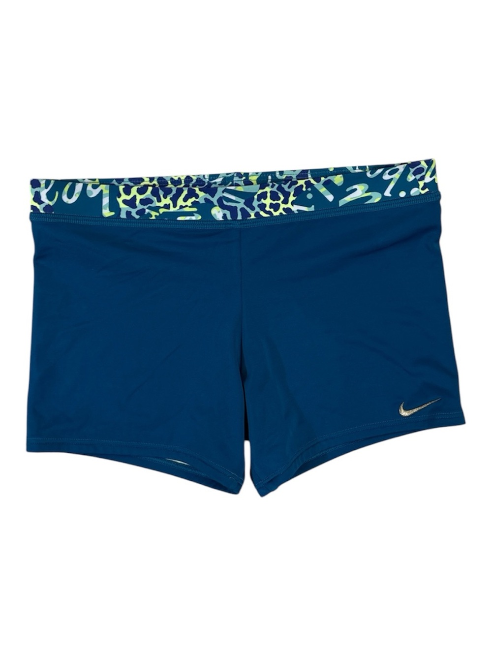 ⭐️ Nike Teal Swimming bottom or Shorts with Patterned Waistband- Medium